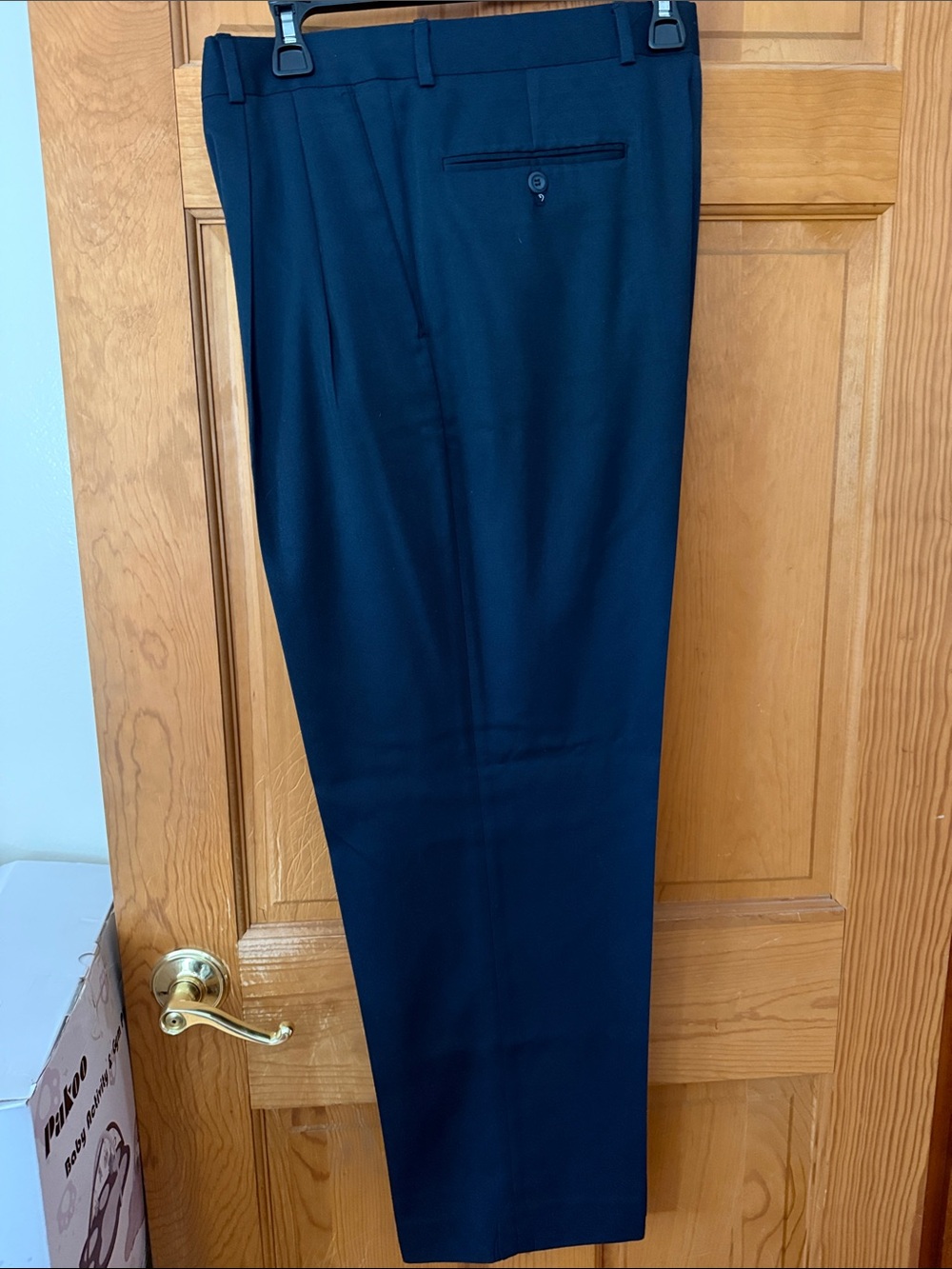 Classic Men's Dress Pants - Navy Blue